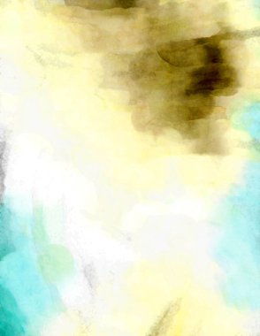 Soyut suluboya sanat eserleri. Fırça boyalı dijital resim. Renkli yaratıcı suluboya çizimi.