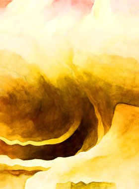 Soyut suluboya sanat eserleri. Fırça boyalı dijital resim. Renkli yaratıcı suluboya çizimi.