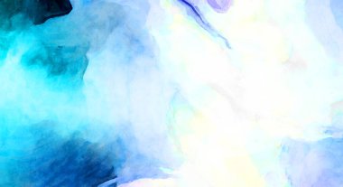 Soyut suluboya sanat eserleri. Fırça boyalı dijital resim. Renkli yaratıcı suluboya çizimi.