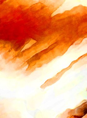 Soyut suluboya sanat eserleri. Fırça boyalı dijital resim. Renkli yaratıcı suluboya çizimi.