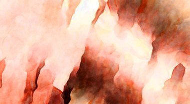 Soyut suluboya sanat eserleri. Fırça boyalı dijital resim. Renkli yaratıcı suluboya çizimi.