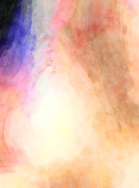 Soyut suluboya sanat eserleri. Fırça boyalı dijital resim. Renkli yaratıcı suluboya çizimi.