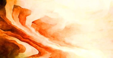 Soyut suluboya sanat eserleri. Fırça boyalı dijital resim. Renkli yaratıcı suluboya çizimi.