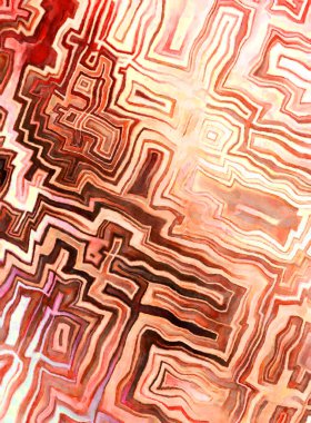 Soyut suluboya sanat eserleri. Fırça boyalı dijital resim. Renkli yaratıcı suluboya çizimi.