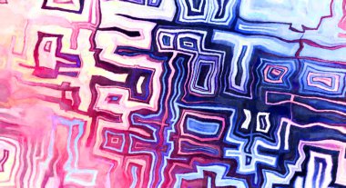 Soyut suluboya sanat eserleri. Fırça boyalı dijital resim. Renkli yaratıcı suluboya çizimi.