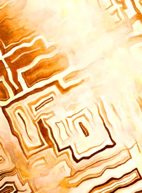 Soyut suluboya sanat eserleri. Fırça boyalı dijital resim. Renkli yaratıcı suluboya çizimi.