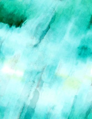 Soyut suluboya sanat eserleri. Fırça boyalı dijital resim. Renkli yaratıcı suluboya çizimi.