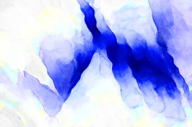 Soyut suluboya sanat eserleri. Fırça boyalı dijital resim. Renkli yaratıcı suluboya çizimi.