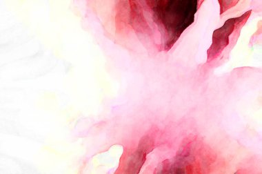 Soyut suluboya sanat eserleri. Fırça boyalı dijital resim. Renkli yaratıcı suluboya çizimi.