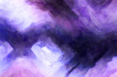 Soyut suluboya sanat eserleri. Fırça boyalı dijital resim. Renkli yaratıcı suluboya çizimi.