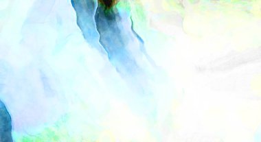 Soyut suluboya sanat eserleri. Fırça boyalı dijital resim. Renkli yaratıcı suluboya çizimi.