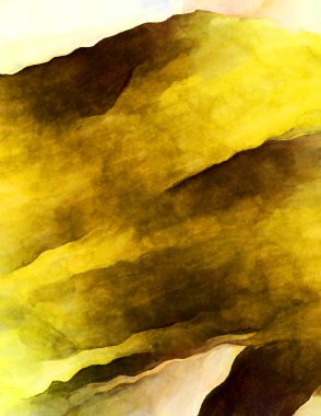 Soyut suluboya sanat eserleri. Fırça boyalı dijital resim. Renkli yaratıcı suluboya çizimi.