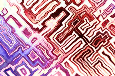 Soyut suluboya sanat eserleri. Fırça boyalı dijital resim. Renkli yaratıcı suluboya çizimi.