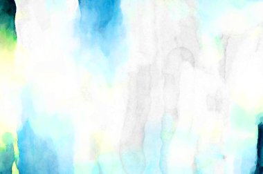 Soyut suluboya sanat eserleri. Fırça boyalı dijital resim. Renkli yaratıcı suluboya çizimi.