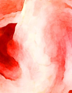 Soyut suluboya sanat eserleri. Fırça boyalı dijital resim. Renkli yaratıcı suluboya çizimi.