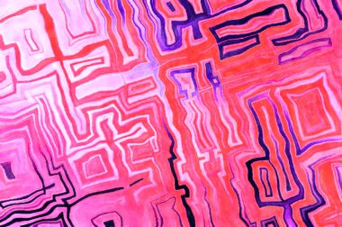 Soyut suluboya sanat eserleri. Fırça boyalı dijital resim. Renkli yaratıcı suluboya çizimi.