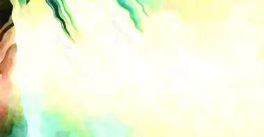 Soyut suluboya sanat eserleri. Fırça boyalı dijital resim. Renkli yaratıcı suluboya çizimi.