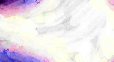 Soyut suluboya sanat eserleri. Fırça boyalı dijital resim. Renkli yaratıcı suluboya çizimi.