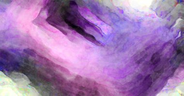 Soyut suluboya sanat eserleri. Fırça boyalı dijital resim. Renkli yaratıcı suluboya çizimi.