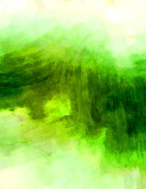 Soyut suluboya sanat eserleri. Fırça boyalı dijital resim. Renkli yaratıcı suluboya çizimi.