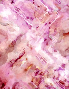 Soyut suluboya sanat eserleri. Fırça boyalı dijital resim. Renkli yaratıcı suluboya çizimi.