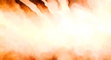 Soyut suluboya sanat eserleri. Fırça boyalı dijital resim. Renkli yaratıcı suluboya çizimi.