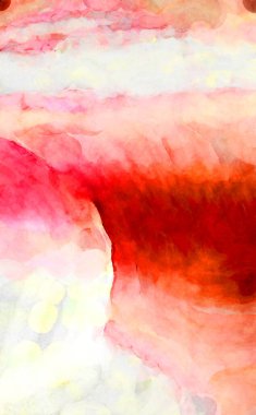 Soyut suluboya sanat eserleri. Fırça boyalı dijital resim. Renkli yaratıcı suluboya çizimi.