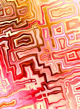 Soyut suluboya sanat eserleri. Fırça boyalı dijital resim. Renkli yaratıcı suluboya çizimi.