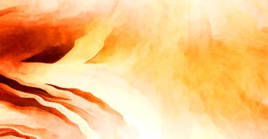 Soyut suluboya sanat eserleri. Fırça boyalı dijital resim. Renkli yaratıcı suluboya çizimi.