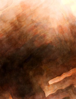 Soyut suluboya sanat eserleri. Fırça boyalı dijital resim. Renkli yaratıcı suluboya çizimi.