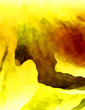 Soyut suluboya sanat eserleri. Fırça boyalı dijital resim. Renkli yaratıcı suluboya çizimi.