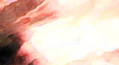 Soyut suluboya sanat eserleri. Fırça boyalı dijital resim. Renkli yaratıcı suluboya çizimi.