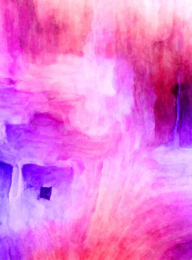 Soyut suluboya sanat eserleri. Fırça boyalı dijital resim. Renkli yaratıcı suluboya çizimi.