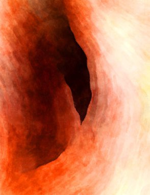 Soyut suluboya sanat eserleri. Fırça boyalı dijital resim. Renkli yaratıcı suluboya çizimi.