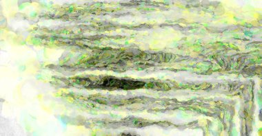 Soyut suluboya sanat eserleri. Fırça boyalı dijital resim. Renkli yaratıcı suluboya çizimi.