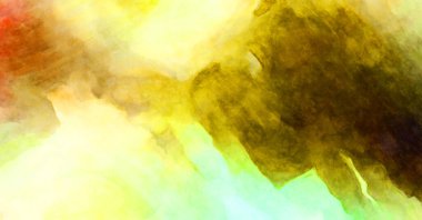 Soyut suluboya sanat eserleri. Fırça boyalı dijital resim. Renkli yaratıcı suluboya çizimi.