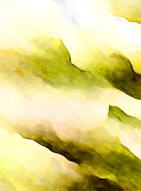 Soyut suluboya sanat eserleri. Fırça boyalı dijital resim. Renkli yaratıcı suluboya çizimi.