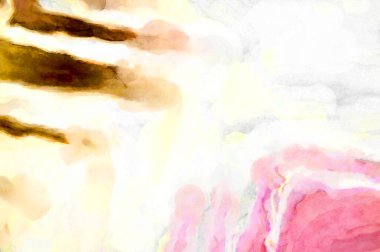 Soyut suluboya sanat eserleri. Fırça boyalı dijital resim. Renkli yaratıcı suluboya çizimi.