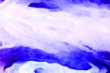 Soyut suluboya sanat eserleri. Fırça boyalı dijital resim. Renkli yaratıcı suluboya çizimi.