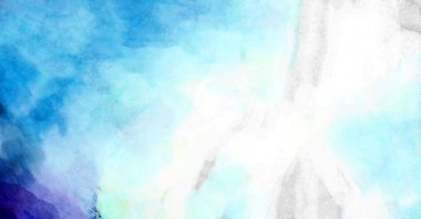 Soyut suluboya sanat eserleri. Fırça boyalı dijital resim. Renkli yaratıcı suluboya çizimi.