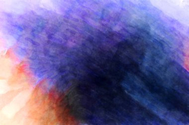 Soyut suluboya sanat eserleri. Fırça boyalı dijital resim. Renkli yaratıcı suluboya çizimi.