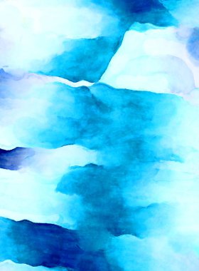 Soyut suluboya sanat eserleri. Fırça boyalı dijital resim. Renkli yaratıcı suluboya çizimi.