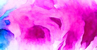 Soyut suluboya sanat eserleri. Fırça boyalı dijital resim. Renkli yaratıcı suluboya çizimi.