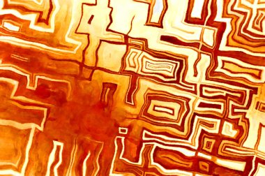 Soyut suluboya sanat eserleri. Fırça boyalı dijital resim. Renkli yaratıcı suluboya çizimi.