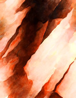 Soyut suluboya sanat eserleri. Fırça boyalı dijital resim. Renkli yaratıcı suluboya çizimi.