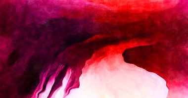 Soyut suluboya sanat eserleri. Fırça boyalı dijital resim. Renkli yaratıcı suluboya çizimi.