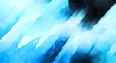 Soyut suluboya sanat eserleri. Fırça boyalı dijital resim. Renkli yaratıcı suluboya çizimi.