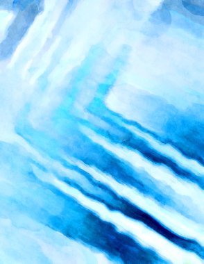 Soyut suluboya sanat eserleri. Fırça boyalı dijital resim. Renkli yaratıcı suluboya çizimi.