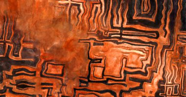 Soyut suluboya sanat eserleri. Fırça boyalı dijital resim. Renkli yaratıcı suluboya çizimi.