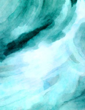 Soyut suluboya sanat eserleri. Fırça boyalı dijital resim. Renkli yaratıcı suluboya çizimi.